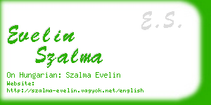 evelin szalma business card